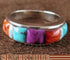 Sterling Silver Jewelry Multicolor Turquoise Ring Size 5-3/4 RS37423